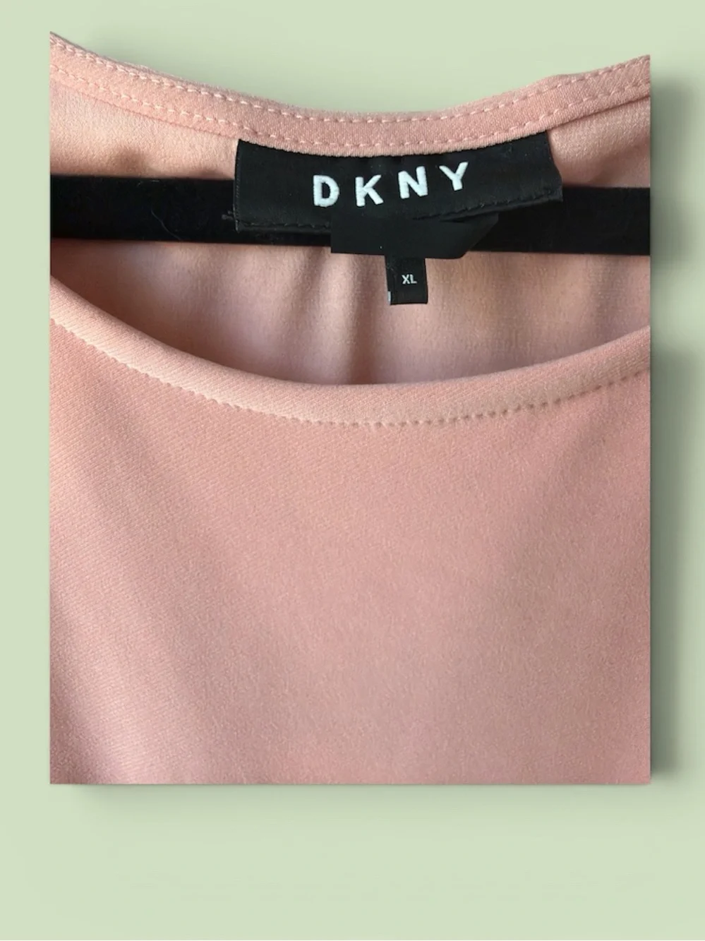 DKNY Blush Pink Twist-Front Sleeveless Tank